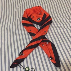 large Kenzo bandana/ scarf orange, eyes, silk